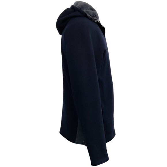 Loro Piana Men's Navy Blue Cashmere Reversible Storm System Jacket - Picture 3 of 5